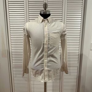 CLUB MONACO - Men's Slim Fit White Oxford Shirt - XS